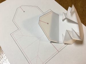 コインケースの型紙