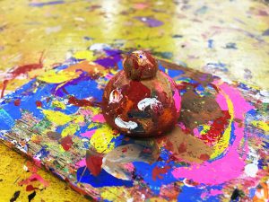 むら咲むらのシーサー絵付け体験その２